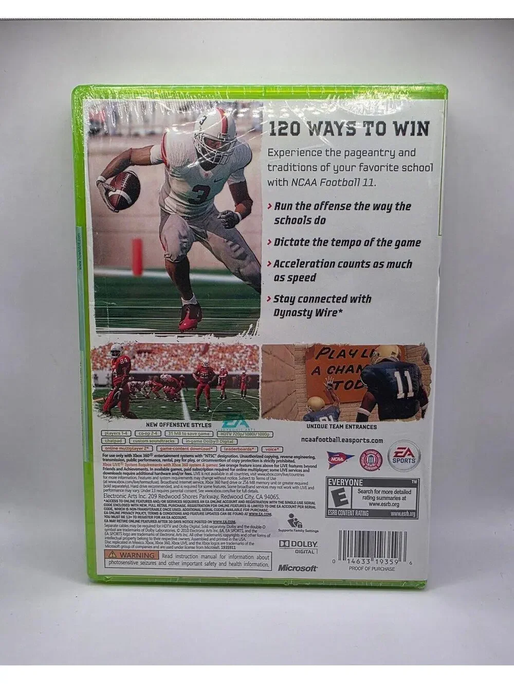 Brand New!!! - NCAA Football 11 for Xbox 360 - Factory Sealed
